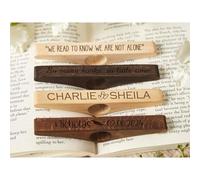 Porte-page personnalisé, marque-page en bois, support de page pour de nombreux autres chapitres ensemble, accessoire de lecture, cadeau pour les amateurs de livres et les lecteurs (noyer)