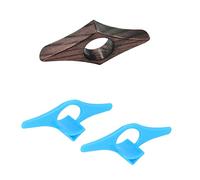 Porte-pages en bois de noyer avec marque-pages et support latéral pour pouce - Accessoires de lecture avec 2 supports en plastique