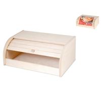 Porte-Pain À Tapparella En Bois Clair Marron 17x26x39 Cm Maison