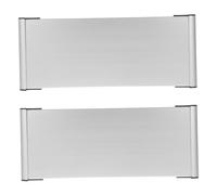 Porte-panneau de Bureau 2 Pièces en Alliage D'aluminium Noir | Panneau Simple et Rustique, Usage Maison et Jardin, pour Écrire, Dessiner ou Peindre