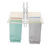 Porte Pantalon Coulissant Extensible à 22 Bras Double Rangée Tringle Coulissante Penderie Antidérapant Cintres Porte Pantalon Dressing,pour Pantalons, Vêtements, Cravates, Foulards