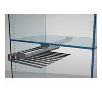 Porte-pantalon coulissant - fixation centrale - simple - 10 pantalons - noir AMBOS