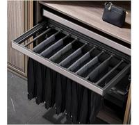 Porte-Pantalons Coulissant Porte-Pantalons Coulissant pour Placard, Tiroir à Pantalons Extensible avec Rail D’Amortissement, Blue, 500mm