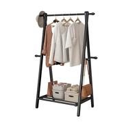 Porte-pantalons coulissant, rangement amovible pour armoire, extensible, peu encombrant, style tiroir, chariot à roulettes avec crochets latéraux, porte-vêtements robuste