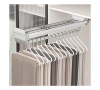 Porte-Pantalons Coulissant, Tige De Porte-Pantalons Télescopique, Muet Lisse, Charge Maximale 25 Kg, A De Nombreuses Utilisations, Stockage Et Organisation (Color : Blanc, S : 55cm)