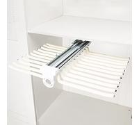 Porte-pantalons coulissant - Tringle de rangement rétractable, bras 10/11/22, rail coulissant double extensible, 3 styles pour un rangement compact - Solution de montage latéral/supérieur po