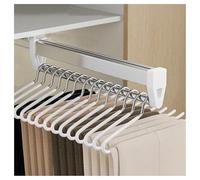 Porte-pantalons coulissant, tringle de suspension de style tiroir, réglable et robuste pour rangement de vêtements
