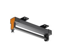 Porte-Pantalons Extensible en Alliage D'aluminium,avec Bande De Protection,Rail D'organisation De Garde-Robe Monté sur Le Dessus, Adapté Aux Pantalons, Cravates(Orange,47cm)