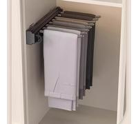 Porte-pantalons extensible - Organiseur de vêtements extractible pour maximiser l'espace de garde-robe