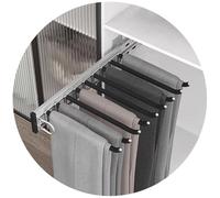 Porte-pantalons extensible pour économiser de l'espace - Support latéral pour armoire organisée