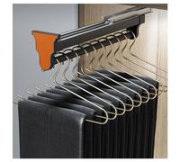 Porte-Pantalons Extractible, Rail De Placard Coulissant Réglable Monté sur Le Dessus, for Économiser De l'espace Et du Stockage(350mm)