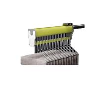 Porte-Pantalons Extractible, Rail De Suspension Extensible for Placard Coulissant, Porte-Pantalons, Rail De Garde-Robe Réglable, for Le Rangement des Vêtements(Green,29.5cm)