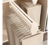 Porte-Pantalons Extractible, Tringle De Placard Extensible Robuste, Rail De Garde-Robe 26-57cm, Porte-vêtements à Piste Coulissante, pour Pantalons(Size:47cm (18.50in))