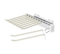 Porte-pantalons - Montage latéral, bras réglables, tringle extensible pour placard, solution de rangement pour pantalons à double rangée pour les petits espaces