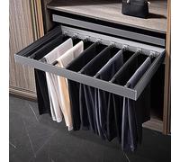 Porte-pantalons réglable en métal - Tiroir extractible pour machine à laver, étagère de séchage dissimulée, capacité de charge de 30 kg