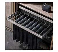 Porte - Pantalons Tiroir Armoire avec Système D'amorti Tiroir Armoire Écharpe Jeans Rangement Glissière Largeur Réglable (Color : Grey, S : 55cm)
