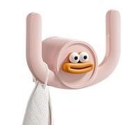 Porte-pantoufles pour entrée, suspension de pantoufles de salle de bain, support de pantoufles de bouche de saucisse de dessin animé mural | Pas de poinçon, porte-chaussures de porte peu encombrant