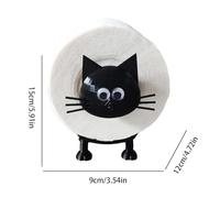 Porte-Papier Chat Amusant - Porte-Serviettes imprimé en, Distributeur de Papier avec Base Solide, décoration de Salle de Bain pour la Famille et Les Amis, Organiseur de Papier Toilette avec Un desi