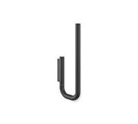 Porte-papier de rechange Hewi Série 480 480.21.00460DC double, revêtement par poudre, noir mat
