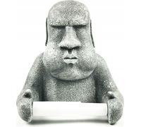 PORTE-PAPIER DE TOILETTE Figurine Moai de l'île de Pâques FÊTE