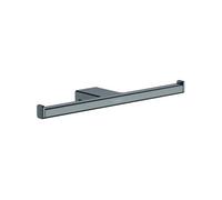 Porte-papier double 300 mm noir chromé brossé AddStoris