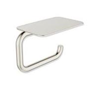 Hewi Série 480 WC - Porte-papier hygiénique 480.21.00270WR avec étagère, revêtement PVD, nickel brossé