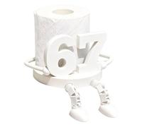 Porte-papier hygiénique - Pieds rotatifs Support amusant pour rouleau de papier toilette | Organisateur de bureau imprimé en 3D pour salle de bain 4,9 pouces, bureau, salon et toilettes | Armoire ou t
