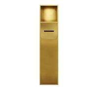 Porte-papier hygiénique, porte-rouleau de papier toilette en acier inoxydable, armoire de salle de bain encastrée, niche murale pour distributeur de douche, étagère de rangement pour brosse de toilett