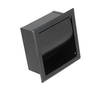 Porte-Papier Hygiénique, Support de Papier en Rouleau Encastré en Acier Inoxydable 304 étagère en Papier Noir pour Les Hôtels de Salle de Bain à la Maison