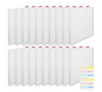 Porte-papier pour scrapbooking - Organisateur de rangement en carton transparent | Organiseur de rangement en papier de scrapbooking avec onglets autocollants, organisation de papier de scrapbooking