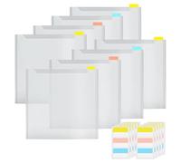 Porte-papier pour scrapbooking - Organiseur de rangement de papier de 30,5 x 30,5 cm | Ensemble de 4 pièces, dossiers plastiques transparents, design à chargement par le haut, idéal pour le papier de