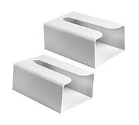 Porte-Papier sans perçage, boîte à mouchoirs Murale, Distributeur de Serviettes en Papier, Porte-Serviettes en Plastique Auto-adhésif 2 pièces
