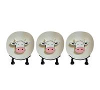 Porte-Papier Toilette avec Mouton, Porte-Papier Toilette Amusant, Debout, Ensemble Salle de Bain, Impression 3D, Porte-Rouleaux de Papier Toilette en Forme de Vache Noire,Kuh-3pcs