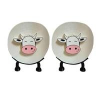Porte-Papier Toilette avec Mouton, Porte-Papier Toilette Amusant, Debout, Ensemble Salle de Bain, Impression 3D, Porte-Rouleaux de Papier Toilette en Forme de Vache Noire,Kuh-2pcs