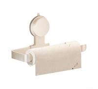 Porte-papier toilette avec support mural non perforant, adapté pour une utilisation en cuisine, prend en charge le film étirable et le papier de soie avec cadre en acier au carbone stable et sécurisé