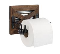 Porte Papier Toilette Bois écologique adhésif- Porte Papier WC Bois Original Facile à Installer pour Votre Salle de Bain - Support Papier Toilette Murale. Dévidoir Papier Toilette