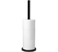 Porte-Papier Toilette de Rechange Tiger Bold Acier Noir, 14.9x14.9x50.9 cm