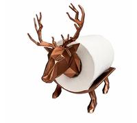 Porte-Papier Toilette en Forme de Cerf, Adapté à 40 mm Rangement Papier Toilette Peut être utilisé comme décoration ou comme Rangement pour PapierToilette (Bronze)