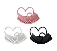 Porte-papier Toilette En Forme De Cœur, Support Élégant, 9,7 X 9,7 X 7,4 Cm, Porte-rouleau De Papier En Forme De Cœur, Accessoires De Décoration De Salle De Bain, Option De Placement Flexible, Pour Sa