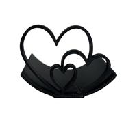 Porte-papier Toilette En Forme De Cœur, Support Élégant, 9,7 X 9,7 X 7,4 Cm, Porte-rouleau De Papier En Forme De Cœur, Accessoires De Décoration De Salle De Bain, Option De Placement Flexible, Pour Sa