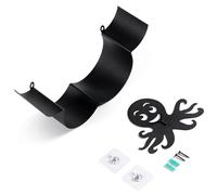 Porte-Papier Toilette en Forme de Pieuvre - Porte-Papier Amusant créature Marine - Rouleau Mural | Ornement de Style océan, Salle de Bain sous-Marine, étagère à Poissons en métal, Sculpture