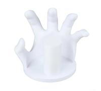 Porte-papier toilette en plastique noir et blanc pour salle de bain, organiseur de rouleau de papier toilette sans perçage, support mural moderne, compact et facile à placer (blanc)