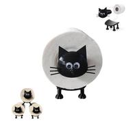 Porte-Papier Toilette Humoristique-Ensemble Porte-Papier Toilette pour étagère de Salle de Bain, Cadeau de Pendaison de crémaillère, décoration de Salle de Bain (Chat-Support Papier WC) (1)