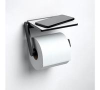 Porte Papier Toilette Keuco Plan Black Selection avec tablette Noir Mat 14973370000