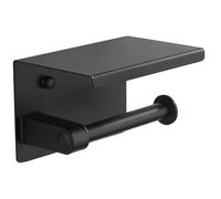 Porte-papier toilette Mexen avec plateau, noir - 701197-70