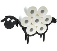 Porte-papier toilette mouton bois noir porte-rouleau de toilette debout porte...