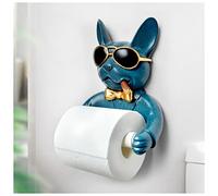 Porte papier toilette mural Porte-toilette Toilette Hygiène Résine Punch Free Punch Tissu Tissue Maison Porte-serviettes Porte-serviettes Bobine Bobine Dispositif Chien Style Porte rouleau papier toil