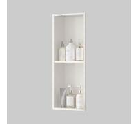 Porte Papier Toilette Noir Encastrable Anti-Rayures - Niche Murale Salle de Bain 304 Acier Inoxydable - Support Rouleau WC Mural avec Cadre de 1mm Stable & Durable(Wit,27"/700mm)