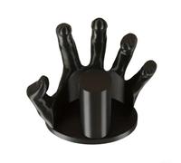 Porte-papier toilette noir et blanc pour salle de bain - sans perçage, outil - installation, design compact carré de 15,8 cm (noir)