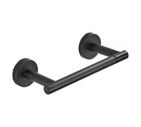 Porte-papier toilette noir pivotant en acier inoxydable pour salle de bain, cuisine, support mural moderne